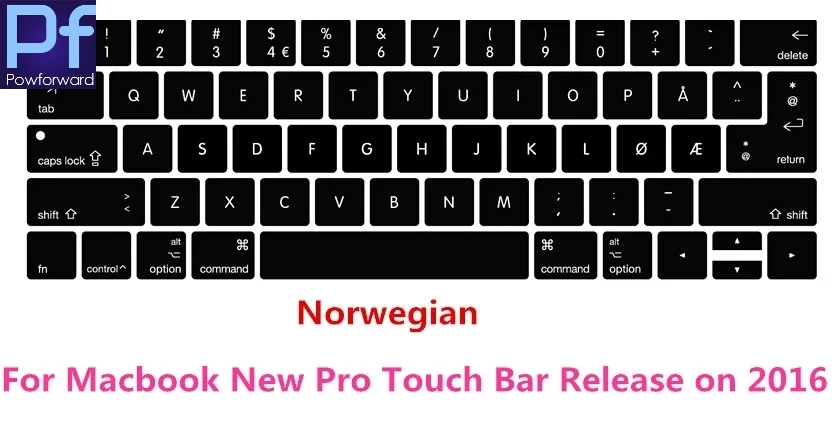 Norwegian Silicone Keyboard Cover Protector for Macbook New Pro 13" A1706 15" A1707 With Touch Bar Release on 2016 late
Norwegian Silicone Keyboard Cover Protector for Macbook New Pro 13" A1706 15" A1707 With Touch Bar Release on 2016 late