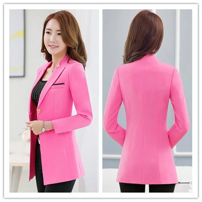 Small suit female jacket spring and autumn new long-sleeved OL temperament wild casual slimming long suit TB190119
Small suit female jacket spring and autumn new long-sleeved OL temperament wild casual slimming long suit TB190119