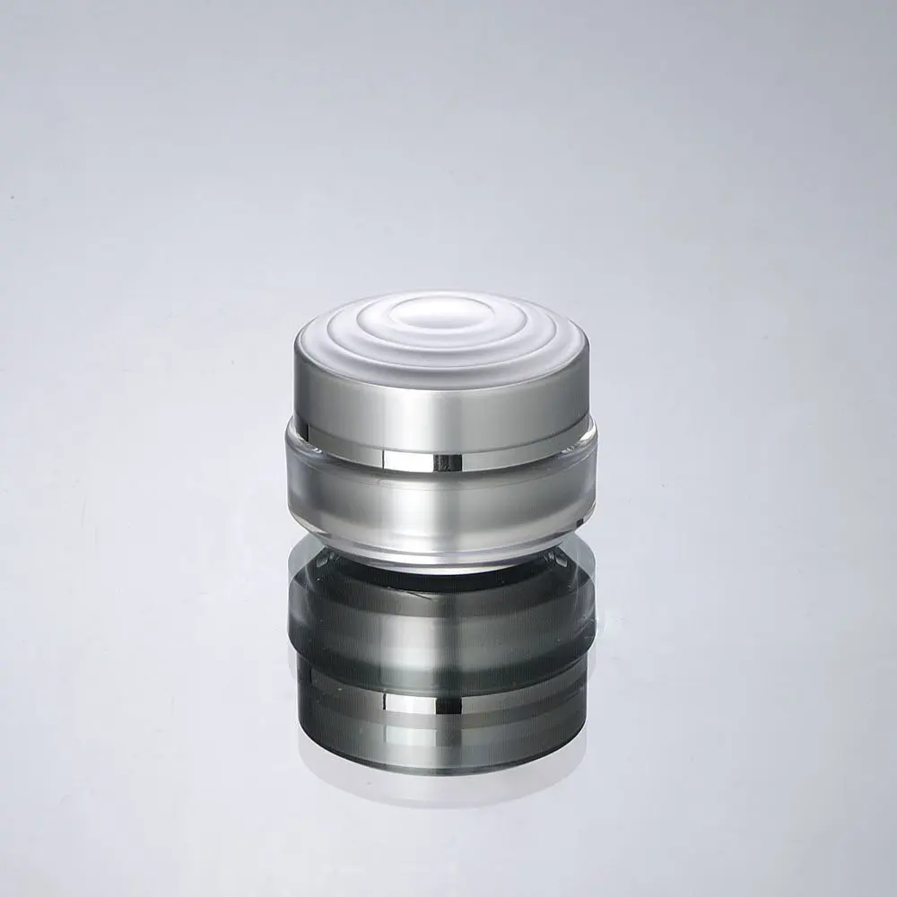 

15g silver plastic acrylic bottle tin jar pot for day night cream essence moisturizer gel eye serum skin care cosmetic packing