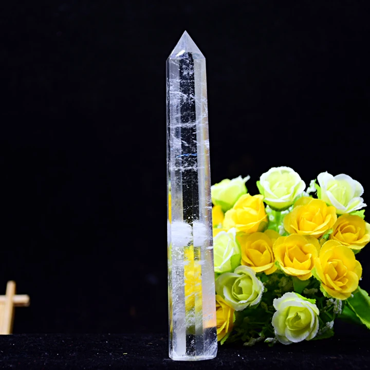 150mm Beautiful artificial white crystal carving high wand point healing holiday gift
150mm Beautiful artificial white crystal carving high wand point healing holiday gift
