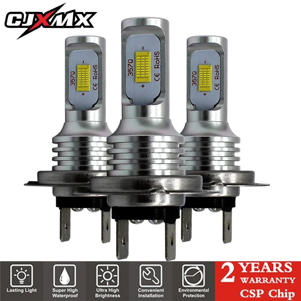 CJXMX H7 Светодиодные Автомобильные противотуманные лампочки 1600LM 6500K белый 3000K