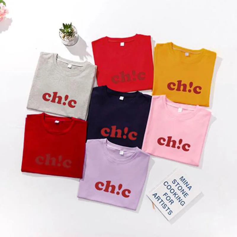 CHIC Print Women T shirts Spring Summer Short Sleeve O Neck Cotton Spandex Women Tops Tees Slim Fit Women T-shirts
CHIC Print Women T shirts Spring Summer Short Sleeve O Neck Cotton Spandex Women Tops Tees Slim Fit Women T-shirts
