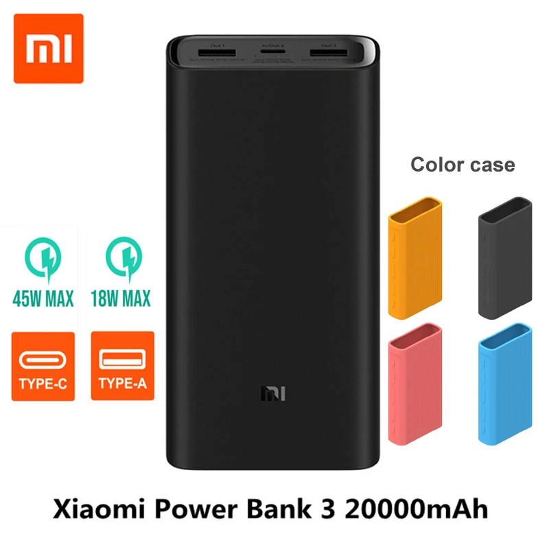 Новый внешний аккумулятор Xiaomi Power Bank 3 20000 мАч, внешний аккумулятор Mi 10000 Вт, портативное зарядное устройство с двумя USB-портами для ноутбука, с...
Новый внешний аккумулятор Xiaomi Power Bank 3 20000 мАч, внешний аккумулятор Mi 10000 Вт, портативное зарядное устройство с двумя USB-портами для ноутбука, с...