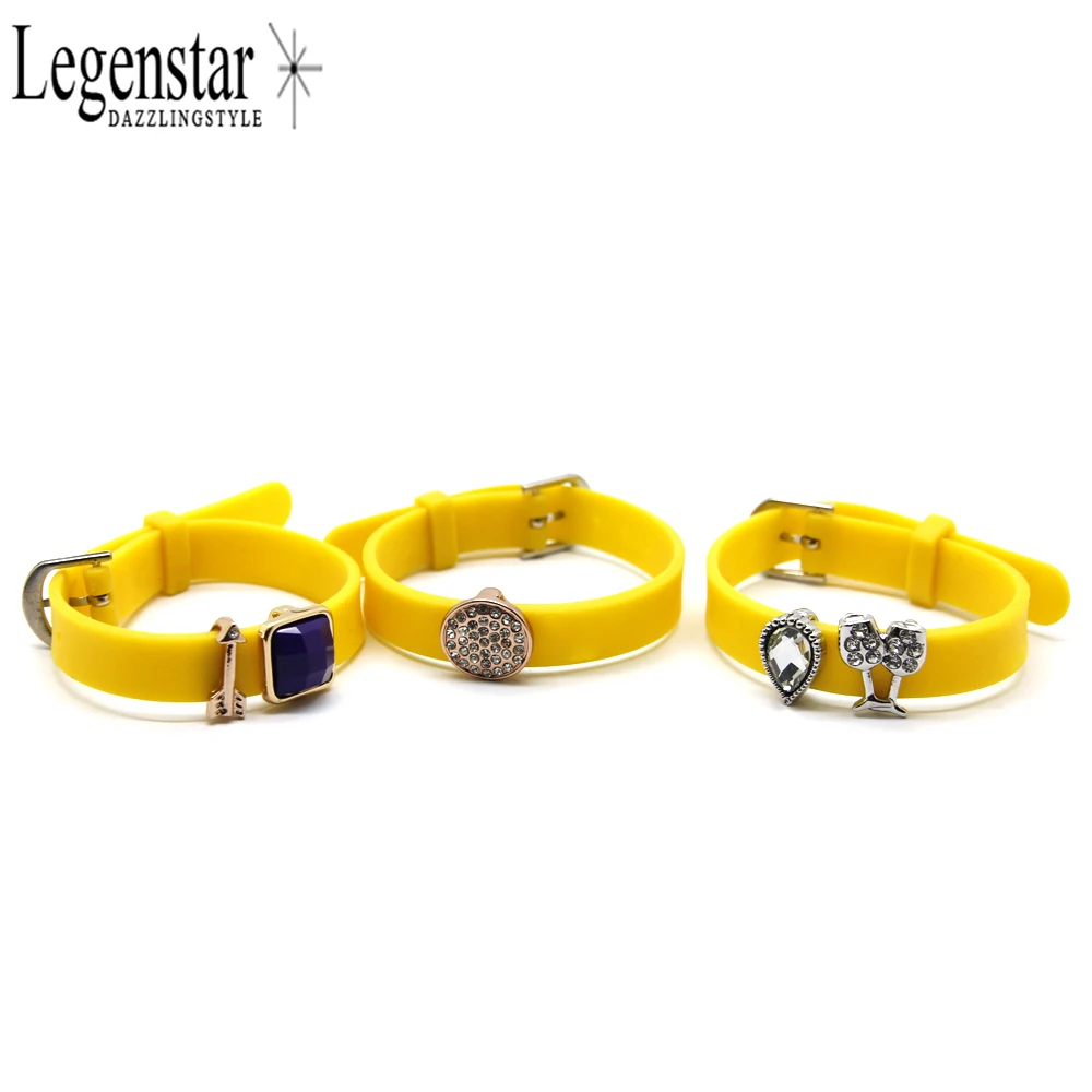 Legenstar модные скользящие очаровательные браслеты для женщин силиконовый браслет