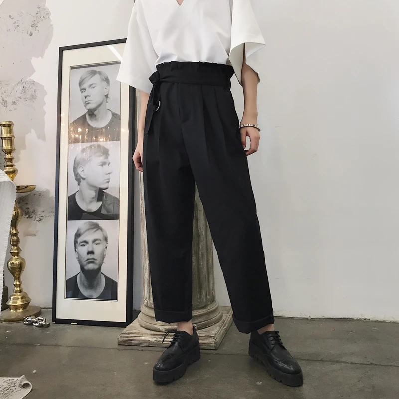 2018 Western-style High Quality Fabric Trousers Men's Loose Casual Exquisite High Waist Harem Black/grey Color Suit Pants M-2XL
2018 Western-style High Quality Fabric Trousers Men's Loose Casual Exquisite High Waist Harem Black/grey Color Suit Pants M-2XL