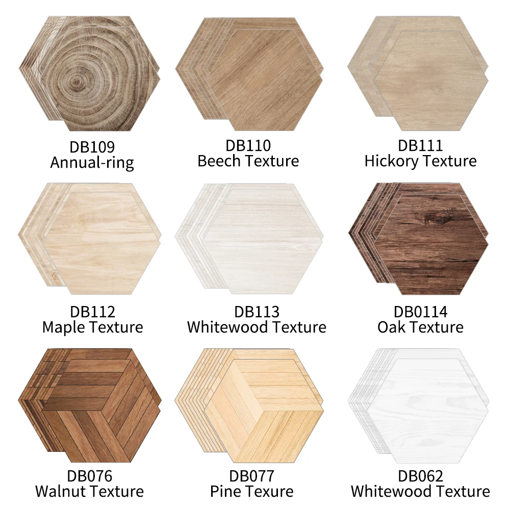 Funlife 10 Pcs Whitewood Beech Maple Oak Walnut Hickory Texture Hexagon Ground Stickers Waterproof Self-Adhesive Wall Sticker DB
Funlife 10 Pcs Whitewood Beech Maple Oak Walnut Hickory Texture Hexagon Ground Stickers Waterproof Self-Adhesive Wall Sticker DB