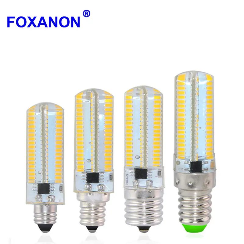 Dimmable E11 E12 E14 E17 G9 Led Bulb 100-140V 152 Leds 110V 120V Corn Bulb Silicone Led Lamps Crystal Candle For Chandeliers
Dimmable E11 E12 E14 E17 G9 Led Bulb 100-140V 152 Leds 110V 120V Corn Bulb Silicone Led Lamps Crystal Candle For Chandeliers