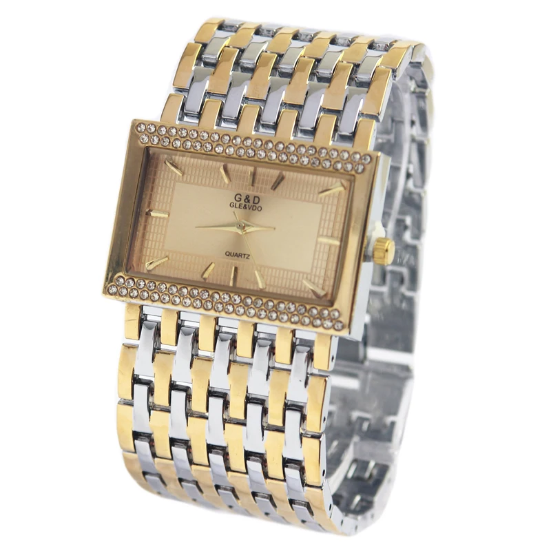 WA104 G&D New Luxury Women's Bracelet Wristwatch Quartz Watch Rhinestone Crystal Lady Dress Watch Business Relogio Feminino
WA104 G&D New Luxury Women's Bracelet Wristwatch Quartz Watch Rhinestone Crystal Lady Dress Watch Business Relogio Feminino