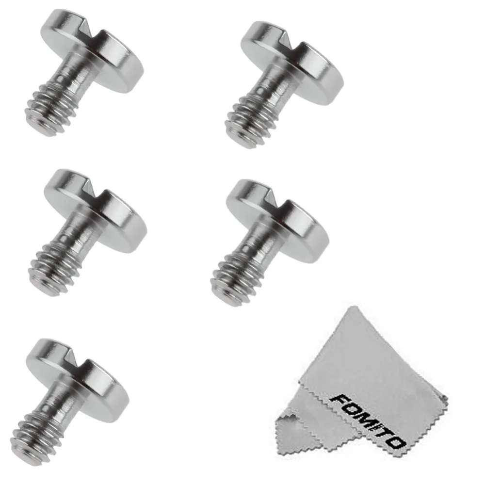 Fomito 5 Pack 1 4 Mounting Screw (without Ring) for Camera Tripod Monopod or Quick Release (QR) Plate
Fomito 5 Pack 1 4 Mounting Screw (without Ring) for Camera Tripod Monopod or Quick Release (QR) Plate