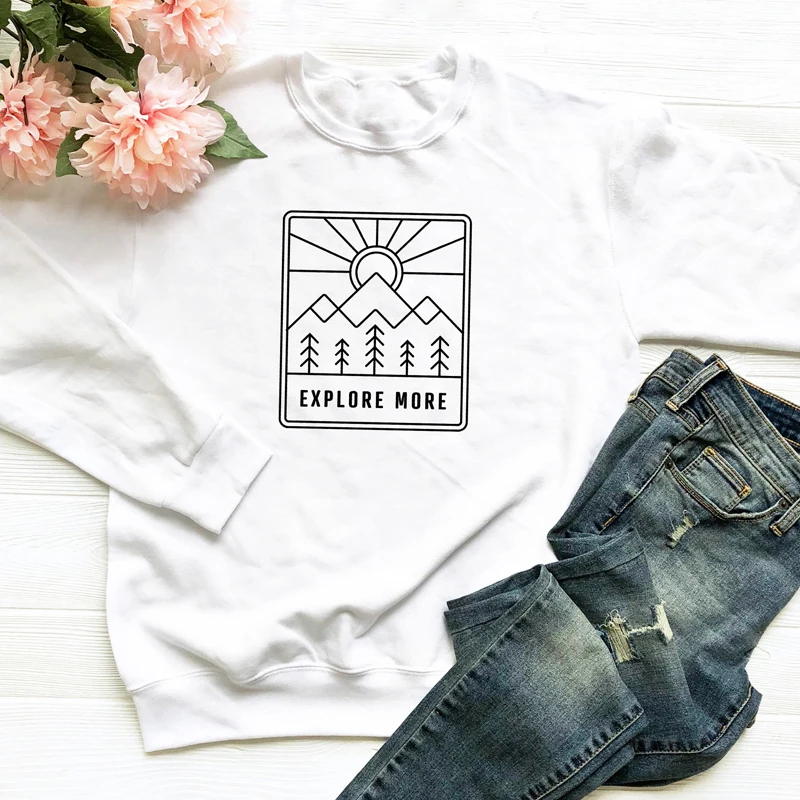Explore More Sweatshirt Unisex Women Nature-Inspired Camping Hoodies Apparel Casual Long Sleeve Graphic Outdoor Hiking Pullover
Explore More Sweatshirt Unisex Women Nature-Inspired Camping Hoodies Apparel Casual Long Sleeve Graphic Outdoor Hiking Pullover