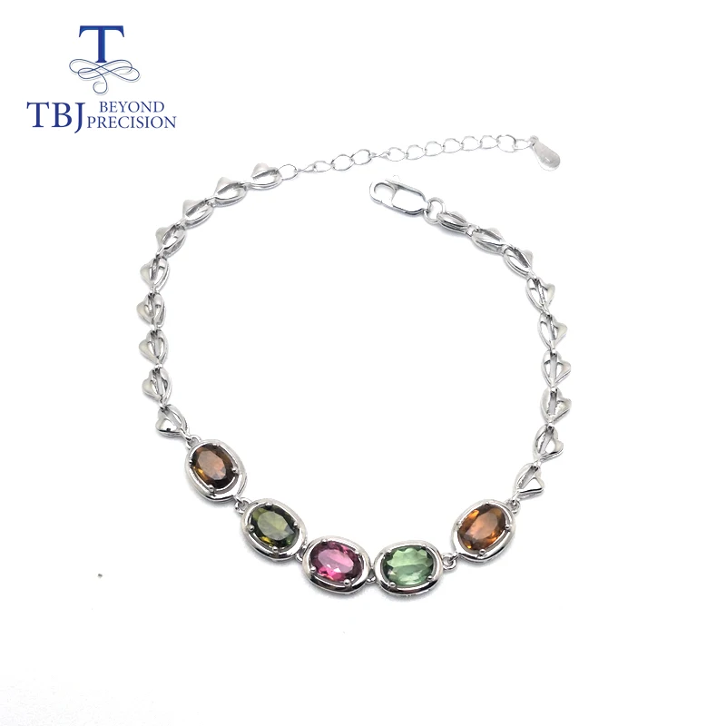 TBJ,new style 925 sterling silver natural Multi-color tourmaline bracelet fine jewelry for woman Wedding party or daily wear
TBJ,new style 925 sterling silver natural Multi-color tourmaline bracelet fine jewelry for woman Wedding party or daily wear