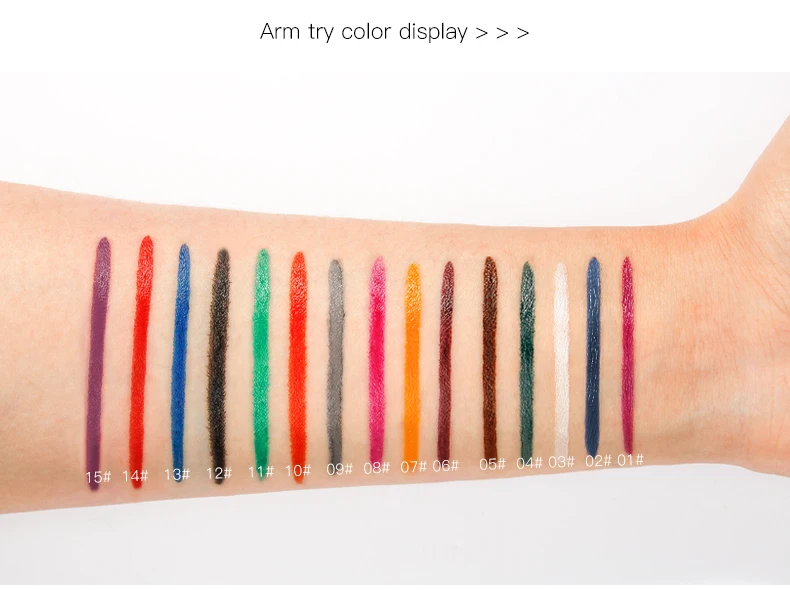 Pudaier новинка 15 цветов матовые карандаши для подводки глаз долговечные пигменты