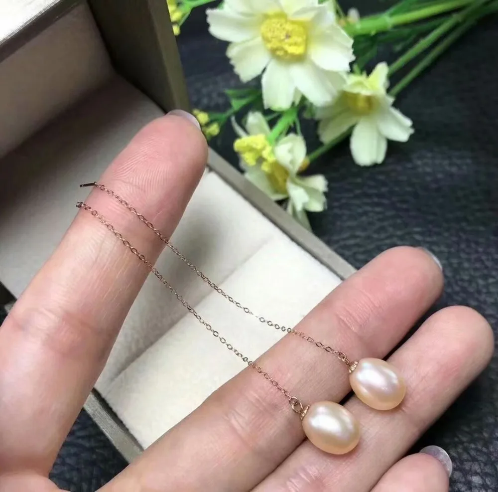 shilovem 18k rose Natural freshwater pearls Drop Earrings fine Jewelry women trendy anniversary gift myme0808agzz
shilovem 18k rose Natural freshwater pearls Drop Earrings fine Jewelry women trendy anniversary gift myme0808agzz