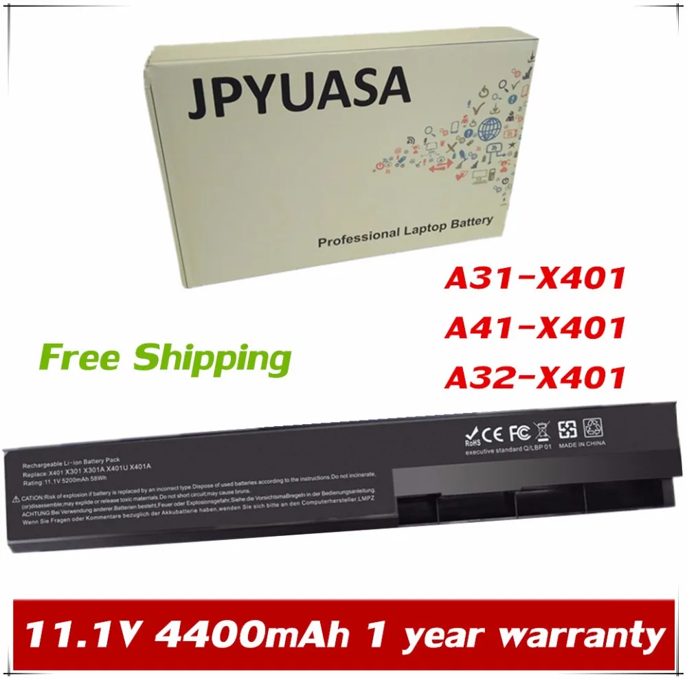 7XINbox 10.8V A31-X401 A41-X401 A32-X401 Battery For ASUS X301 X301A X301U X401 X401A X501 X501U F301 F301A F401 F501 S301
7XINbox 10.8V A31-X401 A41-X401 A32-X401 Battery For ASUS X301 X301A X301U X401 X401A X501 X501U F301 F301A F401 F501 S301