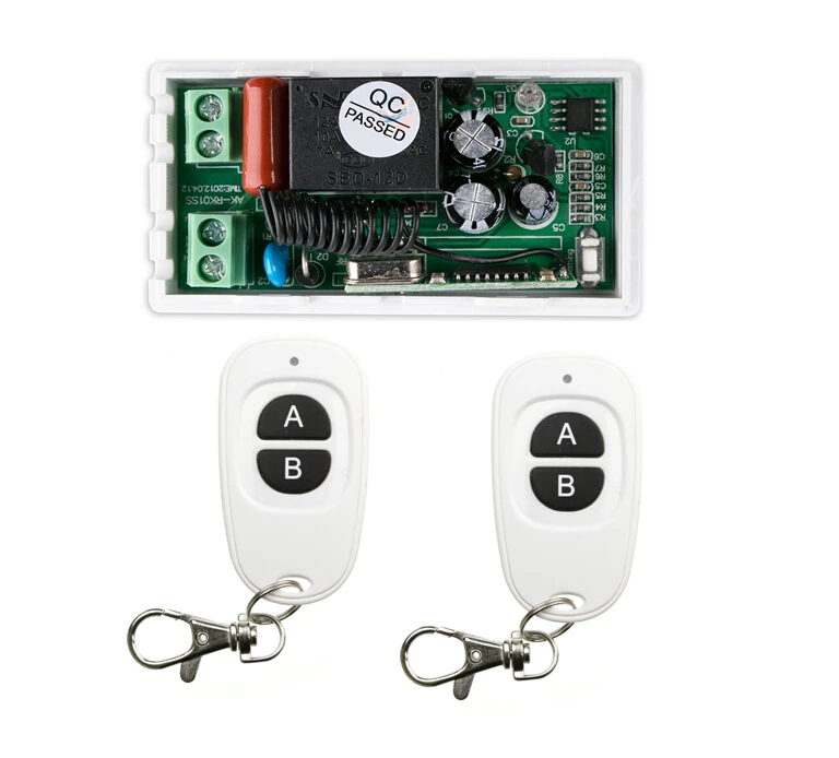 220 v 1 ch RF wireless remote control switch 1 receiver+2 transmitter More convenient circuit connection inter-lock mode
220 v 1 ch RF wireless remote control switch 1 receiver+2 transmitter More convenient circuit connection inter-lock mode