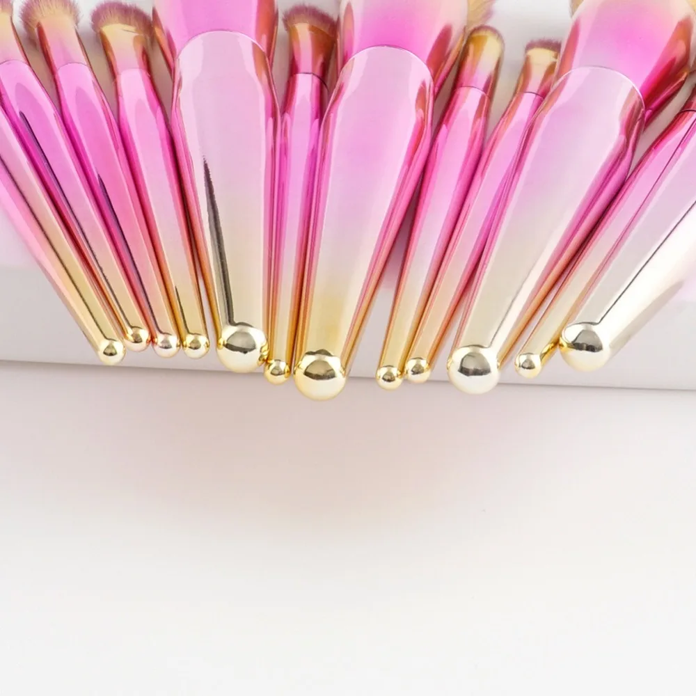 12Pcs Pro Makeup Brushes Set Cosmetics Contour Concealer BB Cream Eyebrow Foundation Brush Colorful Rainbow Face Blending Brush
12Pcs Pro Makeup Brushes Set Cosmetics Contour Concealer BB Cream Eyebrow Foundation Brush Colorful Rainbow Face Blending Brush