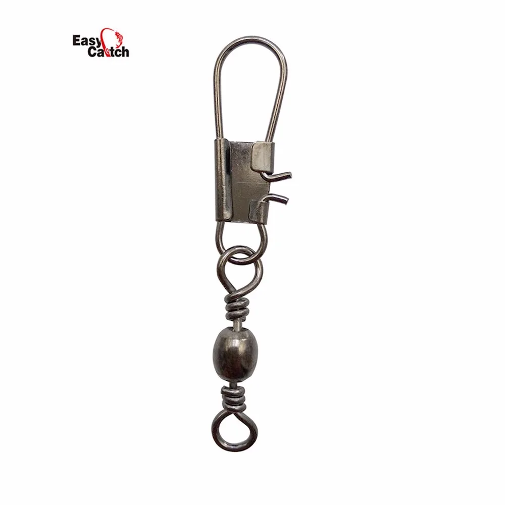 Easy Catch 50pcs Barrel Fishing Swivel With Interlock Snap Black Barrel Swivels Hard Fishing Tool Connector Size 4 6 8 9
Easy Catch 50pcs Barrel Fishing Swivel With Interlock Snap Black Barrel Swivels Hard Fishing Tool Connector Size 4 6 8 9