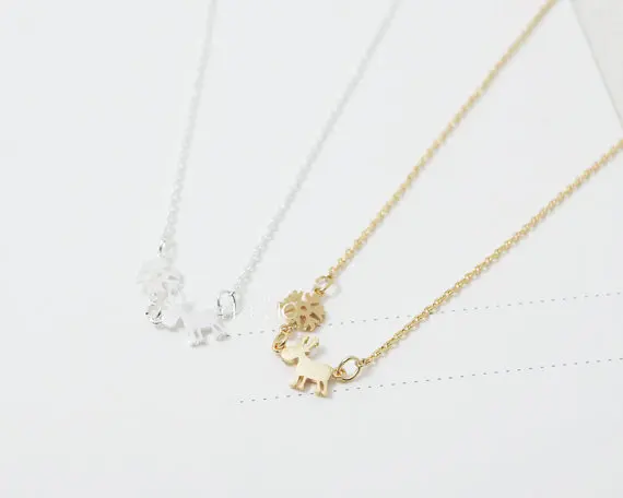 Daisies 10pcs/lot Christmas Gift Fahion Necklace Gold Silver Plated Snowflake Deer Pendant Chain Jewelry for Women Accessories
Daisies 10pcs/lot Christmas Gift Fahion Necklace Gold Silver Plated Snowflake Deer Pendant Chain Jewelry for Women Accessories