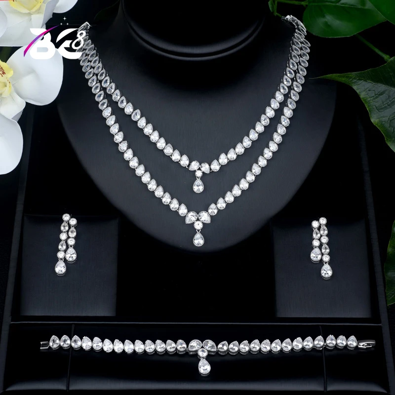 Be 8 Luxury Classic White Gold Color AAA CZ Stone Jewelry Set Wedding Bridal Dress Accessories for Women ensemble de bijoux S427
Be 8 Luxury Classic White Gold Color AAA CZ Stone Jewelry Set Wedding Bridal Dress Accessories for Women ensemble de bijoux S427