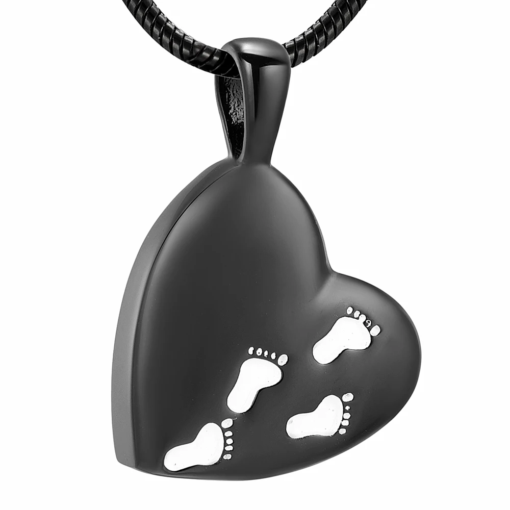 IJD12450 Baby Feet Heart Shaped Stainless Steel Cremation Keepsake Pendant for Ashes Urn Memorial Souvenir Necklace Jewelry
IJD12450 Baby Feet Heart Shaped Stainless Steel Cremation Keepsake Pendant for Ashes Urn Memorial Souvenir Necklace Jewelry