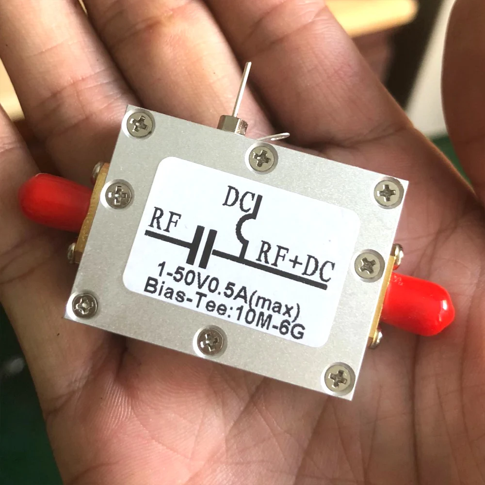 RF Biaser Bias Tee 10M 6 ГГц блок питания постоянного тока + чехол для HAM radio RTL SDR LNA усилитель