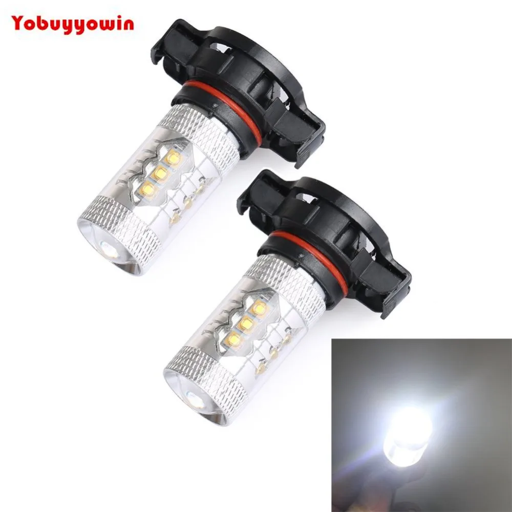 2x 80W Super Bright White H16 16-SMD Projection LED Fog Light DRL Daytime Running Light Bulbs For Car
2x 80W Super Bright White H16 16-SMD Projection LED Fog Light DRL Daytime Running Light Bulbs For Car