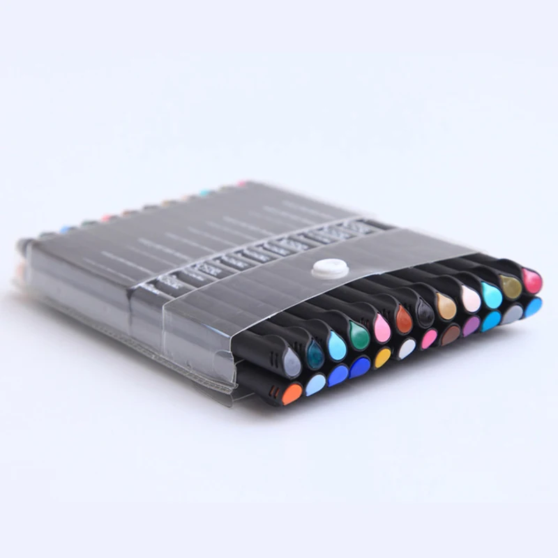24-color needle pen Simple ultra-fine color hook line Stroke composition pen 0.4mm fiber pen watercolor set
24-color needle pen Simple ultra-fine color hook line Stroke composition pen 0.4mm fiber pen watercolor set