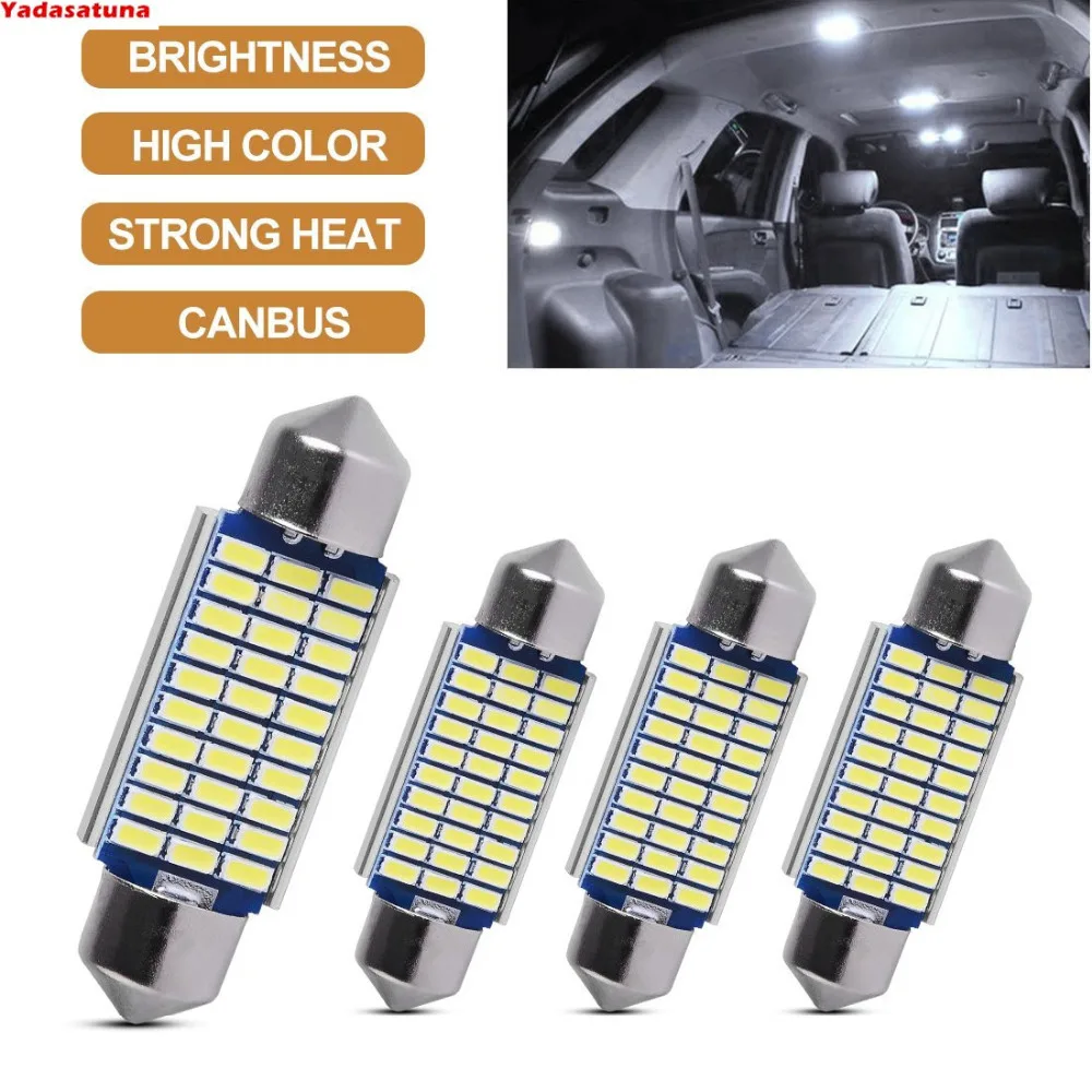 4Pcs Long Life!!! 39mm Canbus No Error 30*4014 SMD Led Car Festoon Interior Map Reading Light 6000k Pure White
4Pcs Long Life!!! 39mm Canbus No Error 30*4014 SMD Led Car Festoon Interior Map Reading Light 6000k Pure White