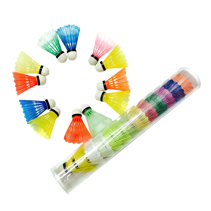 12pcs/set Colorful Shuttlecock Portable Plastic Training Badminton Ball Foam ball head Outdoor Sports Activities Fitness Supplie
12pcs/set Colorful Shuttlecock Portable Plastic Training Badminton Ball Foam ball head Outdoor Sports Activities Fitness Supplie