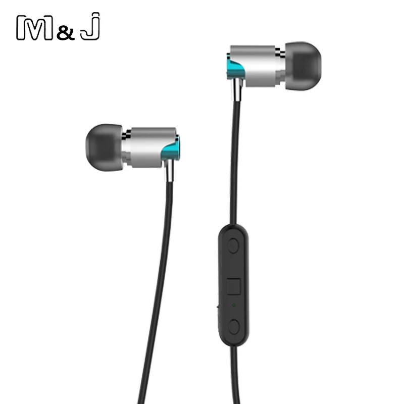 Спортивные Bluetooth V4.1 наушники M & J беспроводные с микрофоном стерео звук
