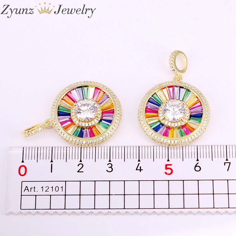 5PCS, Multi CZ Micro Paved Colorful Crystal Zirconia Rainbow Fashion Pendant Necklaces
5PCS, Multi CZ Micro Paved Colorful Crystal Zirconia Rainbow Fashion Pendant Necklaces