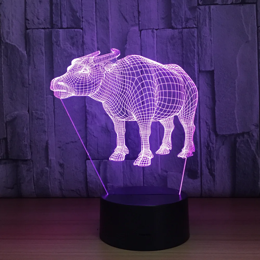 3D RGB Buffalo Table Lamp Acylic LED USB Night Light 7 Colors Touch Remote Control for Home Bedroom Decor Xmas Gift
3D RGB Buffalo Table Lamp Acylic LED USB Night Light 7 Colors Touch Remote Control for Home Bedroom Decor Xmas Gift