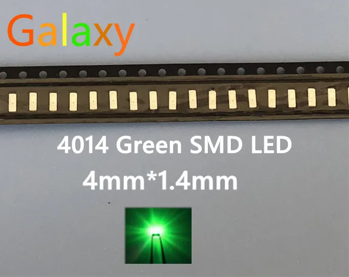 4014 зеленый светодиод SMD 22 24lm 3 0 2 V автомобильные лампы световые бусины RoHs