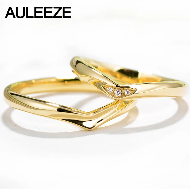 AULEEZE His & Hers Lovers Wedding Engagement Rings Real Diamond 18K Solid Yellow Gold Couple Ring Band Women Men Fine Jewelry
AULEEZE His & Hers Lovers Wedding Engagement Rings Real Diamond 18K Solid Yellow Gold Couple Ring Band Women Men Fine Jewelry