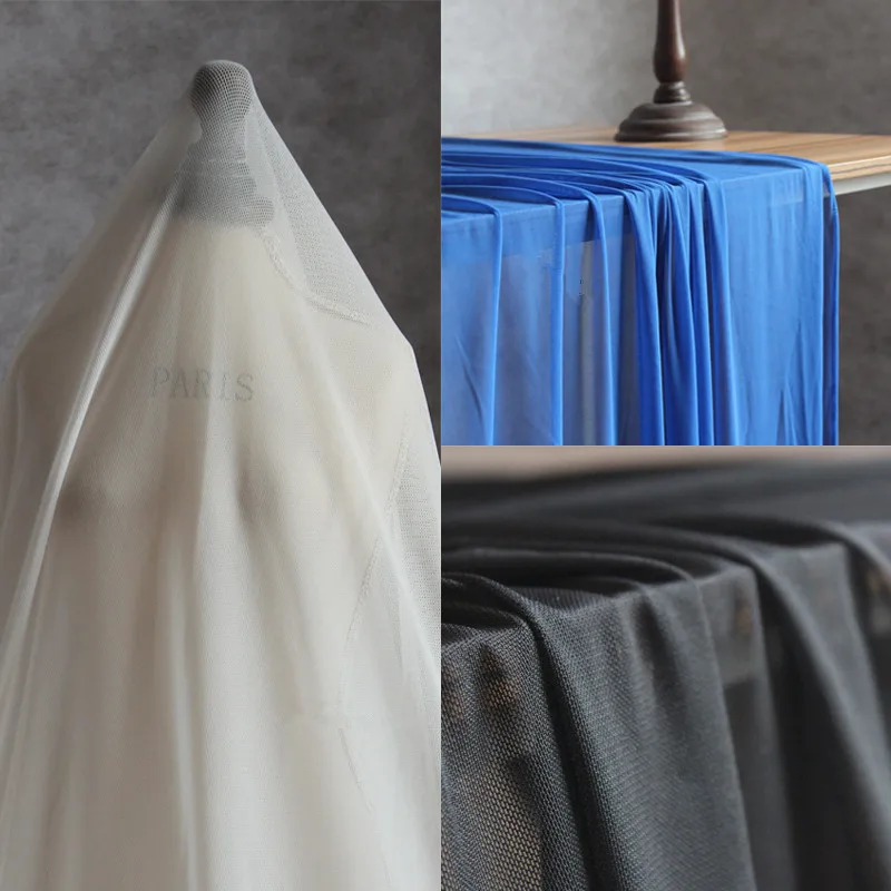 Lace6 5Yards Soft Elastic Translucent White Black Blue Lace Fabric Wedding Cloth Microbeads Mesh Fabric Wedding Dress Fabrics
Lace6 5Yards Soft Elastic Translucent White Black Blue Lace Fabric Wedding Cloth Microbeads Mesh Fabric Wedding Dress Fabrics