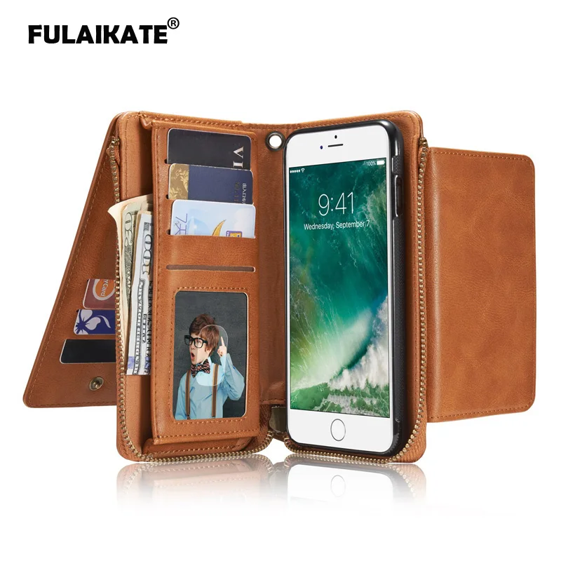 FULAIKATE Multifunction Wallet Flip Case for iPhone 7 Plus Soft TPU Back Cover for iPhone8 Plus Card Bag Protective Phone Cases
FULAIKATE Multifunction Wallet Flip Case for iPhone 7 Plus Soft TPU Back Cover for iPhone8 Plus Card Bag Protective Phone Cases