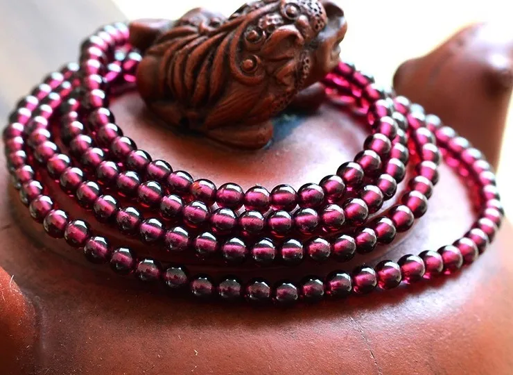 

Grade AAAAA Natural Garnet Beaded Bracelets Fine Gemstone Beads Muti-layer Bracelets Jewelry For Woman Gifts Can Drop Shipping