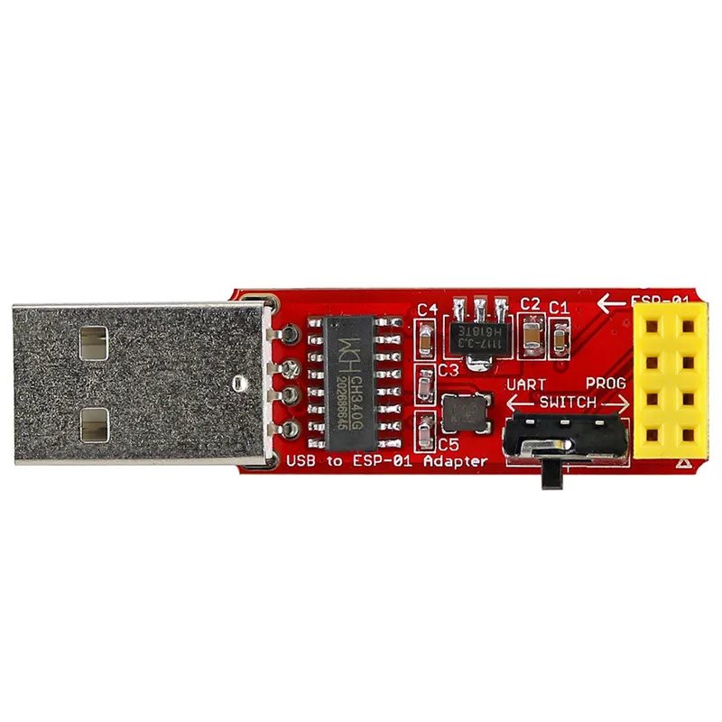 BAAQII USB to ESP8266 ESP-01 Serial Wi-Fi Adapter Module CH340G driver AA3470X50
BAAQII USB to ESP8266 ESP-01 Serial Wi-Fi Adapter Module CH340G driver AA3470X50