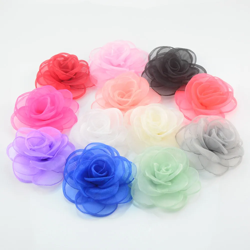 12 pcs/lot, Sheer Rose Flower 3.5" sheer layered hair flower for DIY headband and wedding embellishment
12 pcs/lot, Sheer Rose Flower 3.5" sheer layered hair flower for DIY headband and wedding embellishment