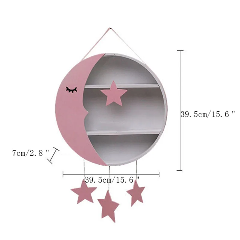 Nordic Wooden Moon Shaped Storage Shelf Ornaments Children's Room Storage Rack Crafts Wall Hanging Decoration Birthday Gifts
Nordic Wooden Moon Shaped Storage Shelf Ornaments Children's Room Storage Rack Crafts Wall Hanging Decoration Birthday Gifts