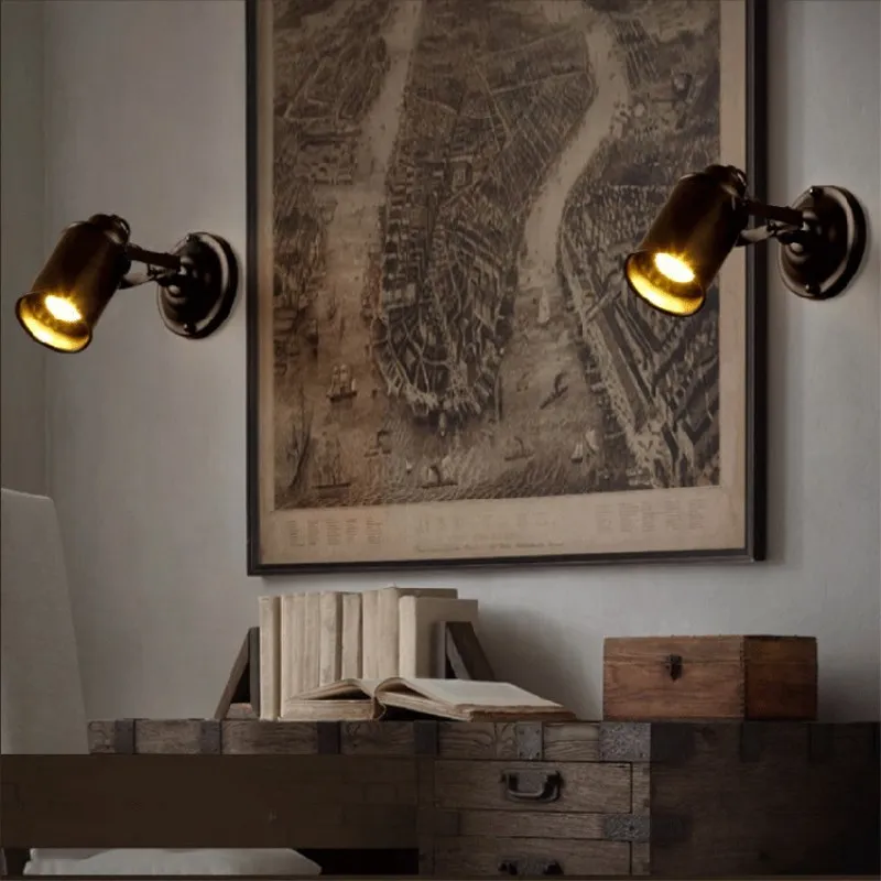 Wall Lamp American Creative Retro Country Loft Style LED lamps Industrial Vintage Iron wall light for Bar Cafe Home Lighting
Wall Lamp American Creative Retro Country Loft Style LED lamps Industrial Vintage Iron wall light for Bar Cafe Home Lighting