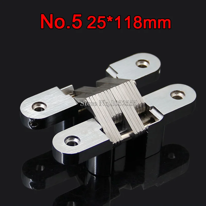 1PCS 25x118mm Invisible Concealed Cross Door Hinge Stainless Steel Hidden Hinges Bearing 40KG With Screw For Folding Door K99-2
1PCS 25x118mm Invisible Concealed Cross Door Hinge Stainless Steel Hidden Hinges Bearing 40KG With Screw For Folding Door K99-2