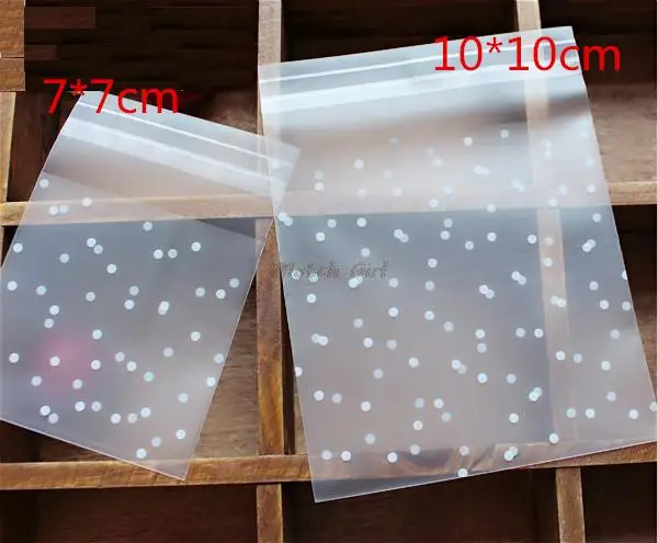 300pcs/lot-7*7cm,10*10cm White Dots Clear Frosted OPP Self-adhesive Gift Packaging Bag Wedding Candy Cookie decoration bag
300pcs/lot-7*7cm,10*10cm White Dots Clear Frosted OPP Self-adhesive Gift Packaging Bag Wedding Candy Cookie decoration bag