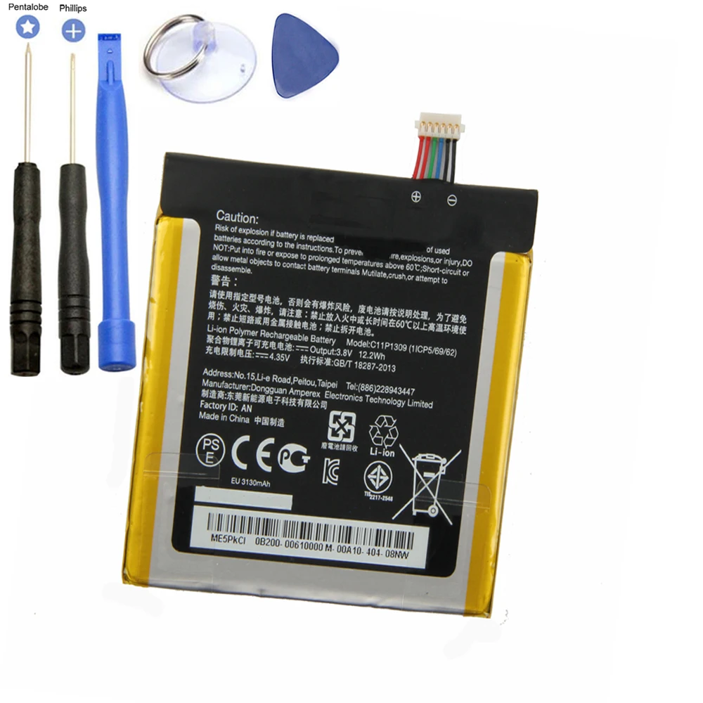 New Li-ion Battery For Asus Fonepad Note FHD 6 ME560CG K00G 3130mAh C11P1309 internal replacement battery with tools
New Li-ion Battery For Asus Fonepad Note FHD 6 ME560CG K00G 3130mAh C11P1309 internal replacement battery with tools