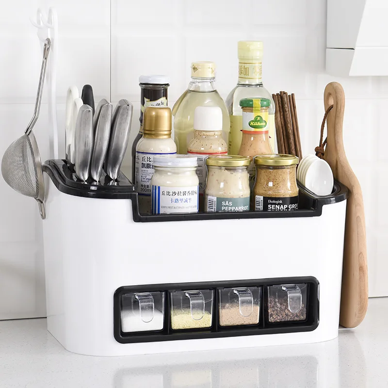 Home Kitchen Storage Box Rack Container Jars Hanging Hook Hanger Container Plastic Holders Multifunction Organizer Box
Home Kitchen Storage Box Rack Container Jars Hanging Hook Hanger Container Plastic Holders Multifunction Organizer Box