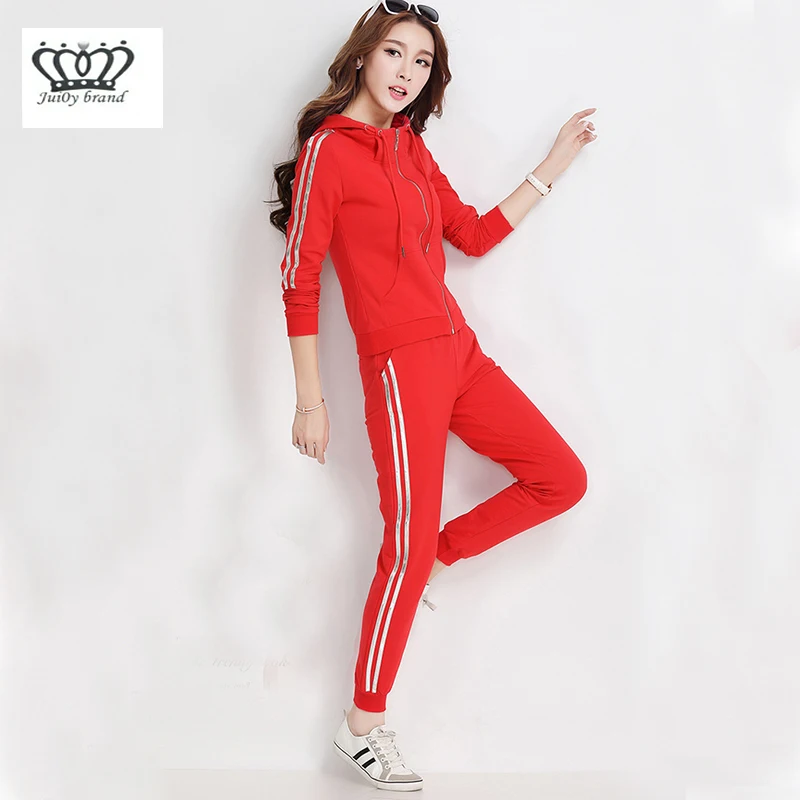 Spring Female Sporting Suits Ladies Slim 2 Pieces Sets Cotton Women Hooded Zipper Tops And Long Pants Female Tracksuit 3 Colors
Spring Female Sporting Suits Ladies Slim 2 Pieces Sets Cotton Women Hooded Zipper Tops And Long Pants Female Tracksuit 3 Colors