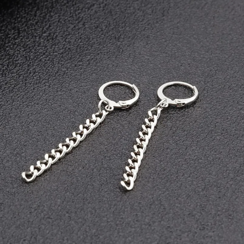 DOUBLEHEE Single Chain Trendy Brief Titanium Stainless Steel Colors Plated Men Earring Drop Earrings For Women Classic Jewelry
DOUBLEHEE Single Chain Trendy Brief Titanium Stainless Steel Colors Plated Men Earring Drop Earrings For Women Classic Jewelry