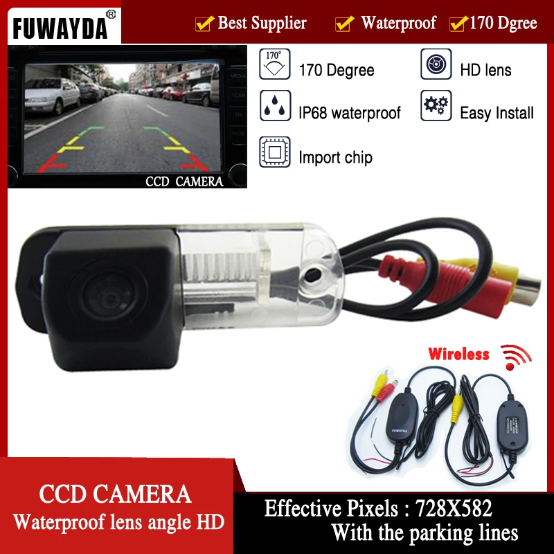 FUWAYDA Auto wrieless camera CCD Camera rearview reversing for Benz C-Class W203 E-Class W211 CLS-Class 300 W219 R350 R500 ML350
FUWAYDA Auto wrieless camera CCD Camera rearview reversing for Benz C-Class W203 E-Class W211 CLS-Class 300 W219 R350 R500 ML350