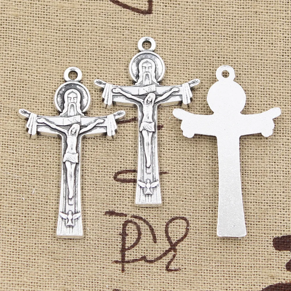 8pcs Charms God Cross Jesus 40x24mm Handmade Pendant Making fit,Vintage Tibetan Bronze Silver color,DIY For Bracelet Necklace
8pcs Charms God Cross Jesus 40x24mm Handmade Pendant Making fit,Vintage Tibetan Bronze Silver color,DIY For Bracelet Necklace