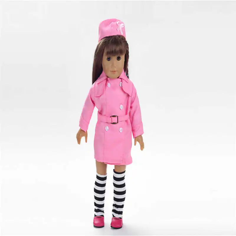 Luckdoll tri-color windbreaker style for 18-inch American dolls, children's best holiday gifts
Luckdoll tri-color windbreaker style for 18-inch American dolls, children's best holiday gifts